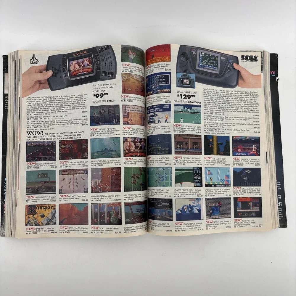 Sears 1992 Catalog The Great American Wish Book Barbie Sega Atari Christmas VTG